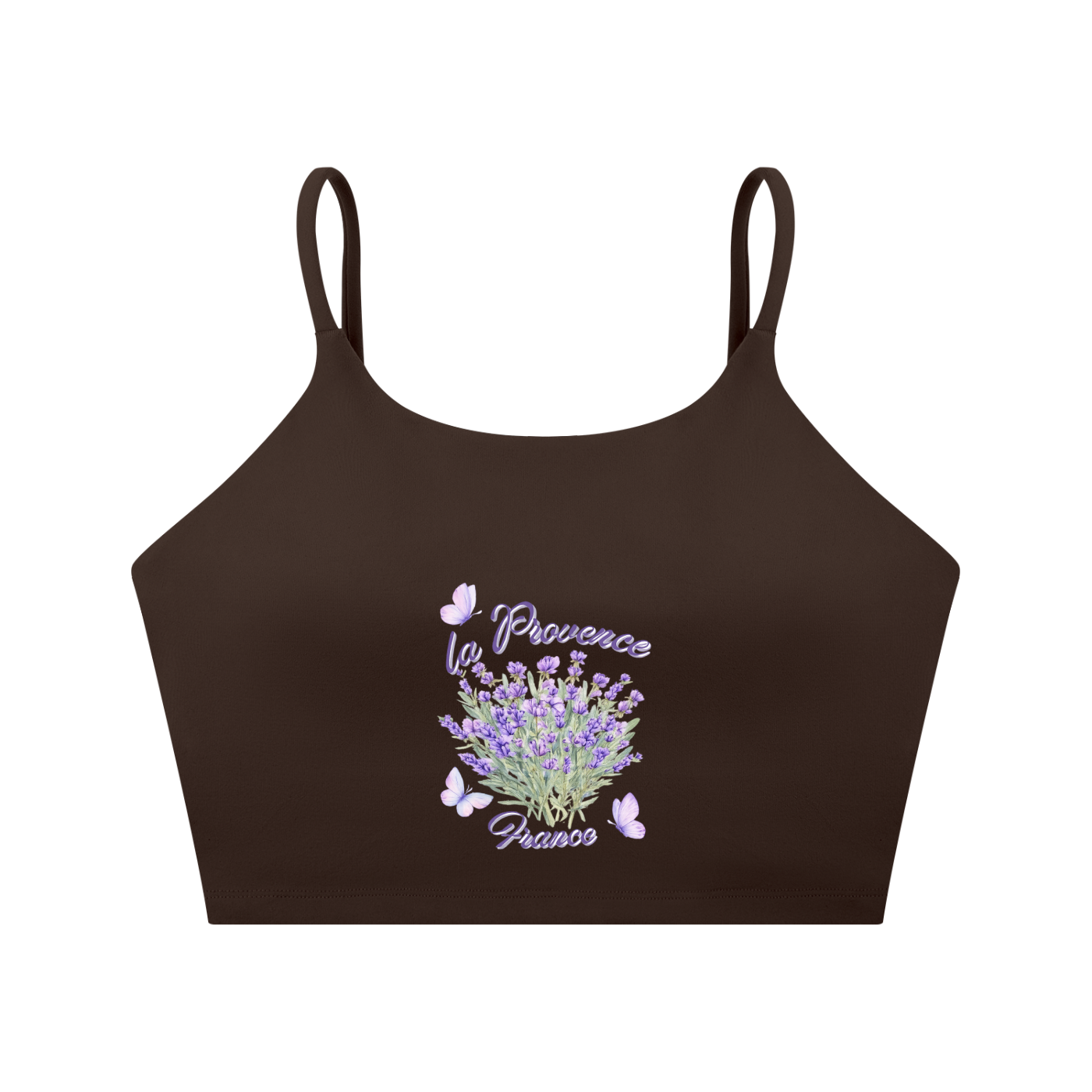 Spaghetti Strap Yoga Sports Bra - La Provence - France