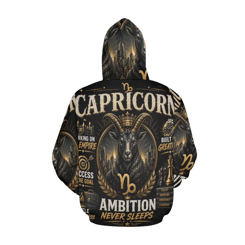 AOP Hoodie - Capricorn - ambition and empire Men's All Over Print Hoodie (USA Size) (Model H13)