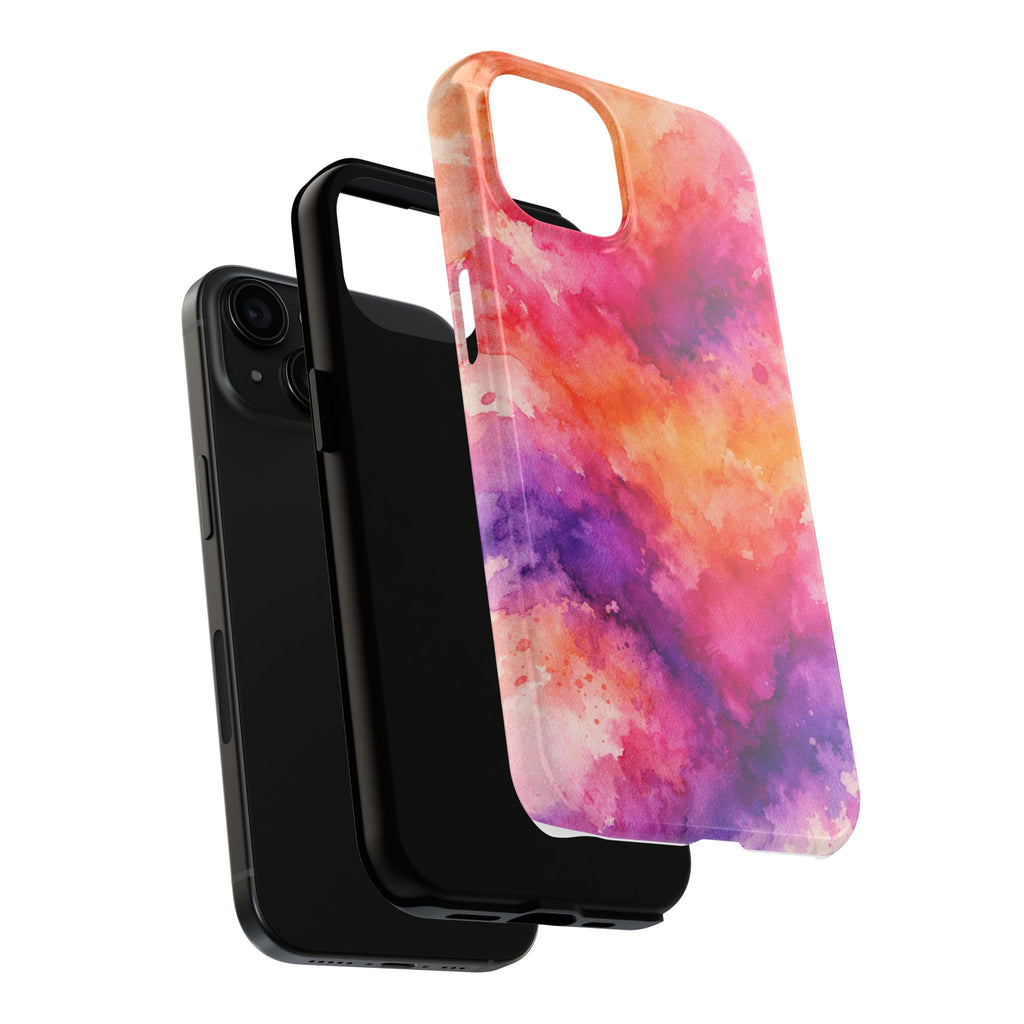 Vibrant Watercolor Blend Tough Phone Case