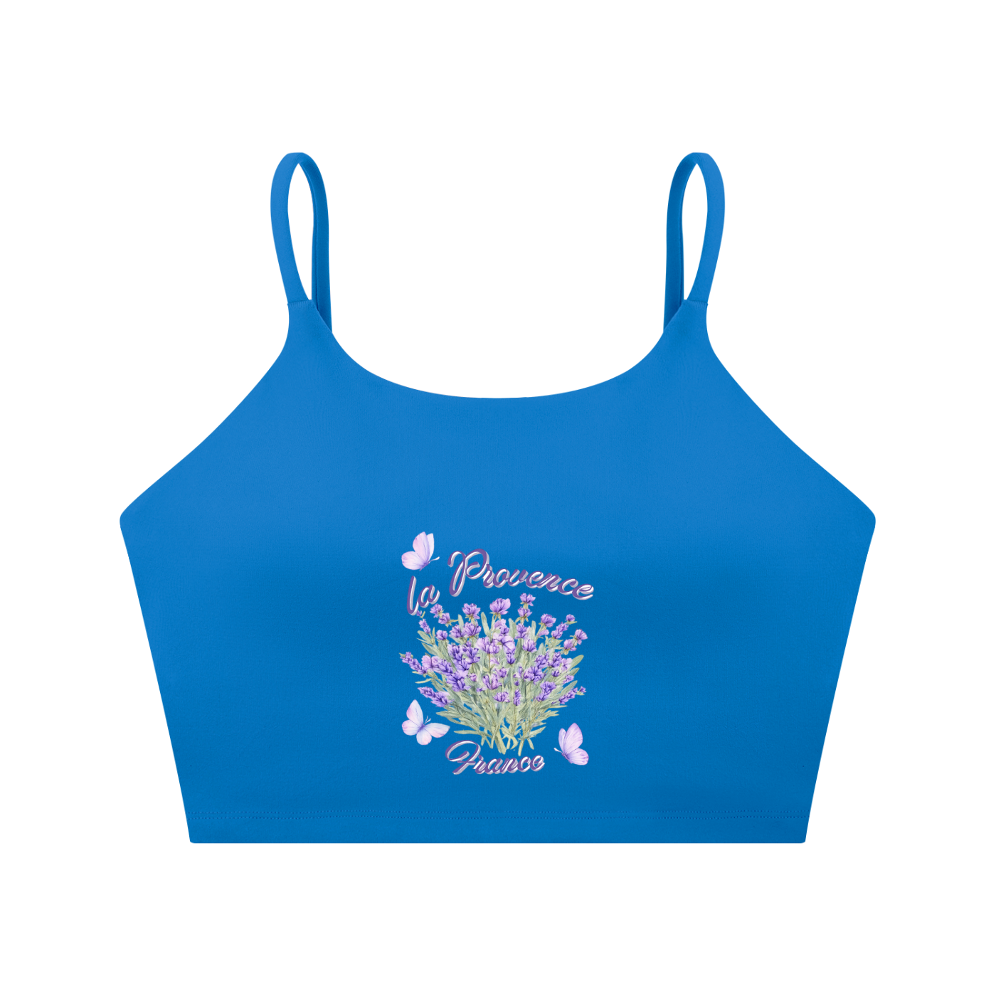 Spaghetti Strap Yoga Sports Bra - La Provence - France