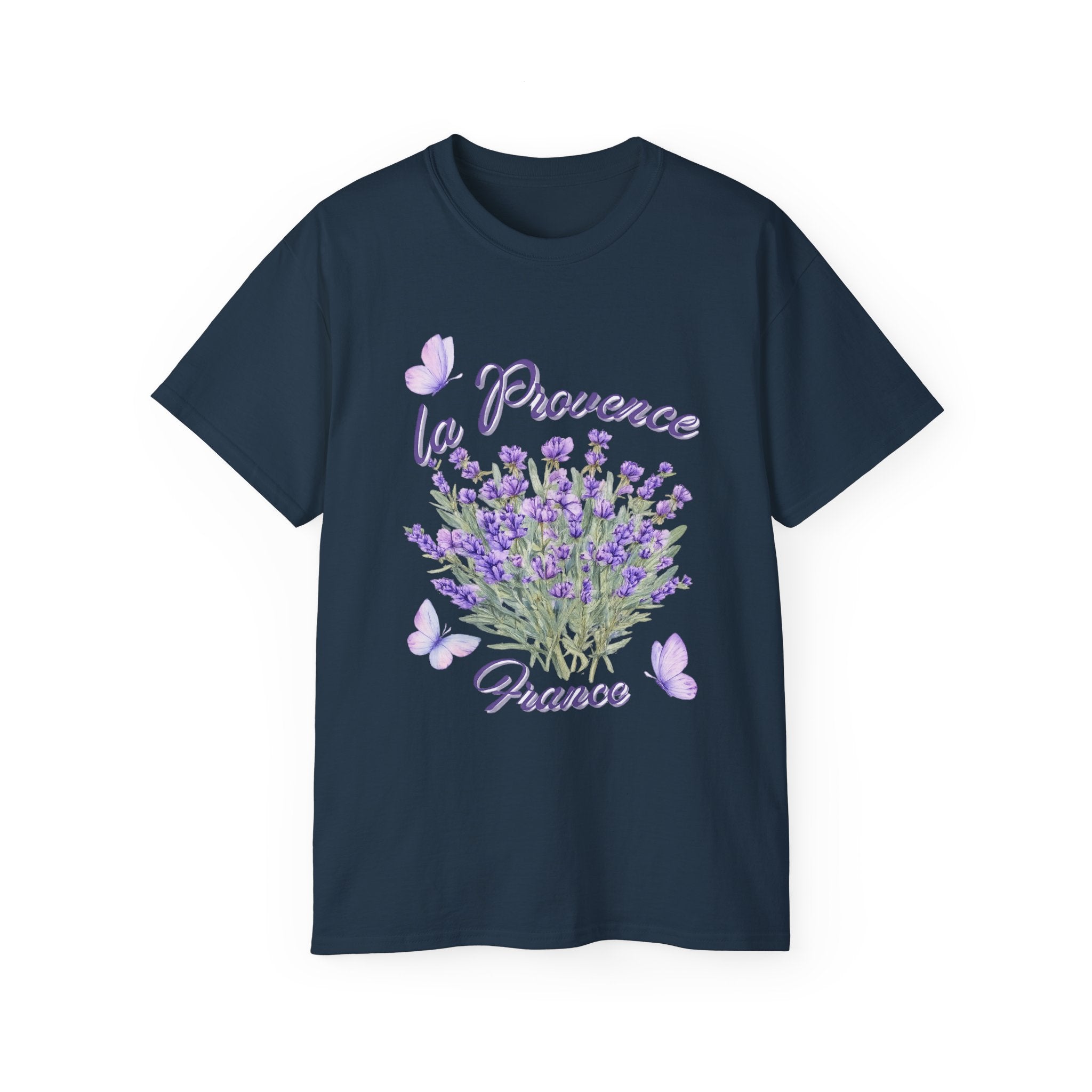 Lavender Bouquet Tee — "La Provence France" Floral T-Shirt