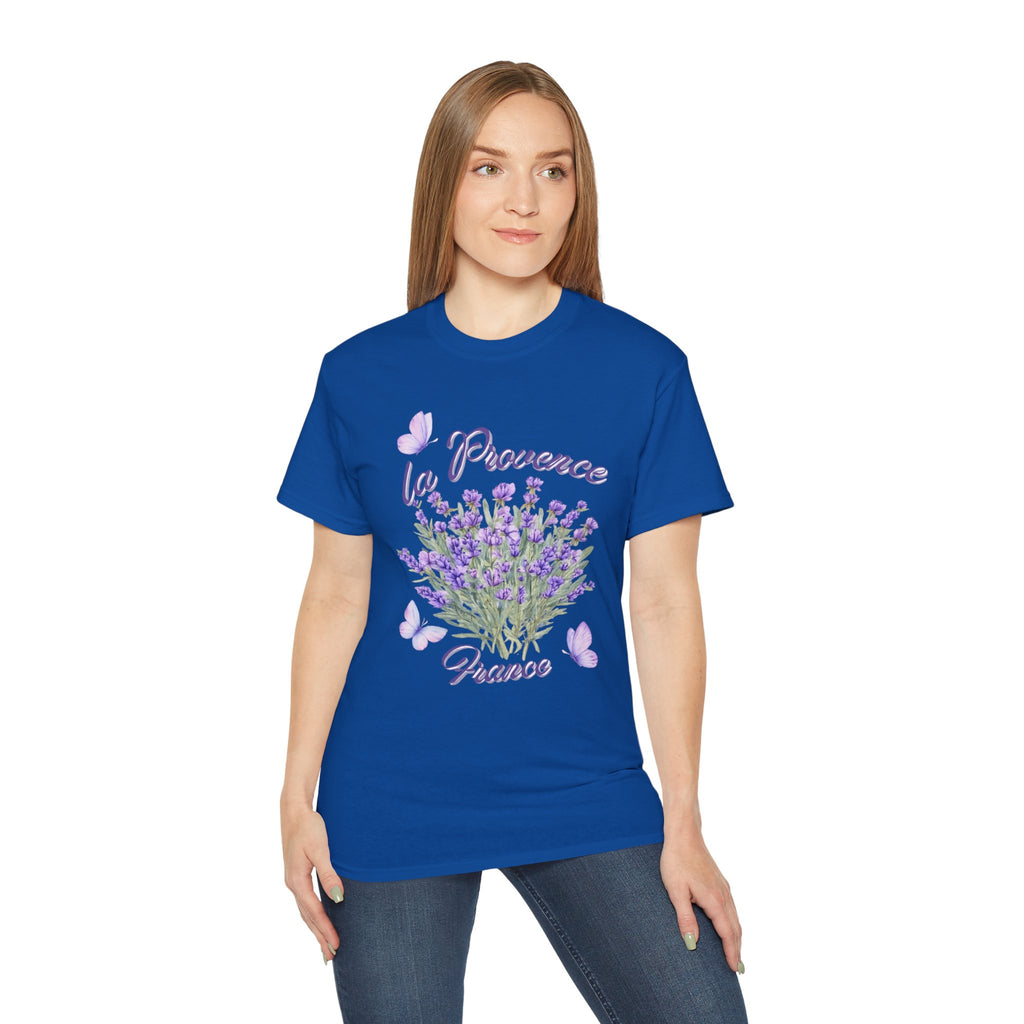 Lavender Bouquet Tee — "La Provence France" Floral T-Shirt