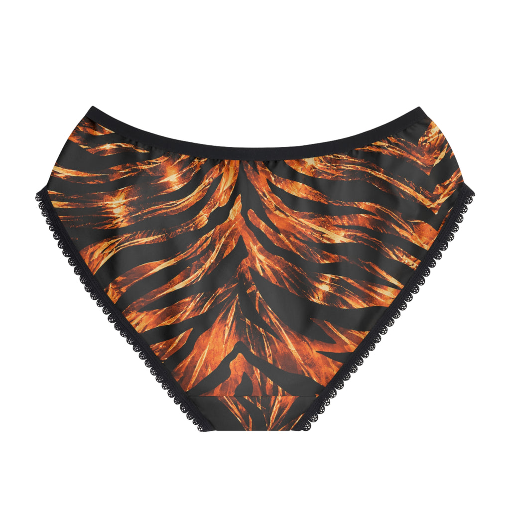 Women's Briefs — Fiery tiger-stripe