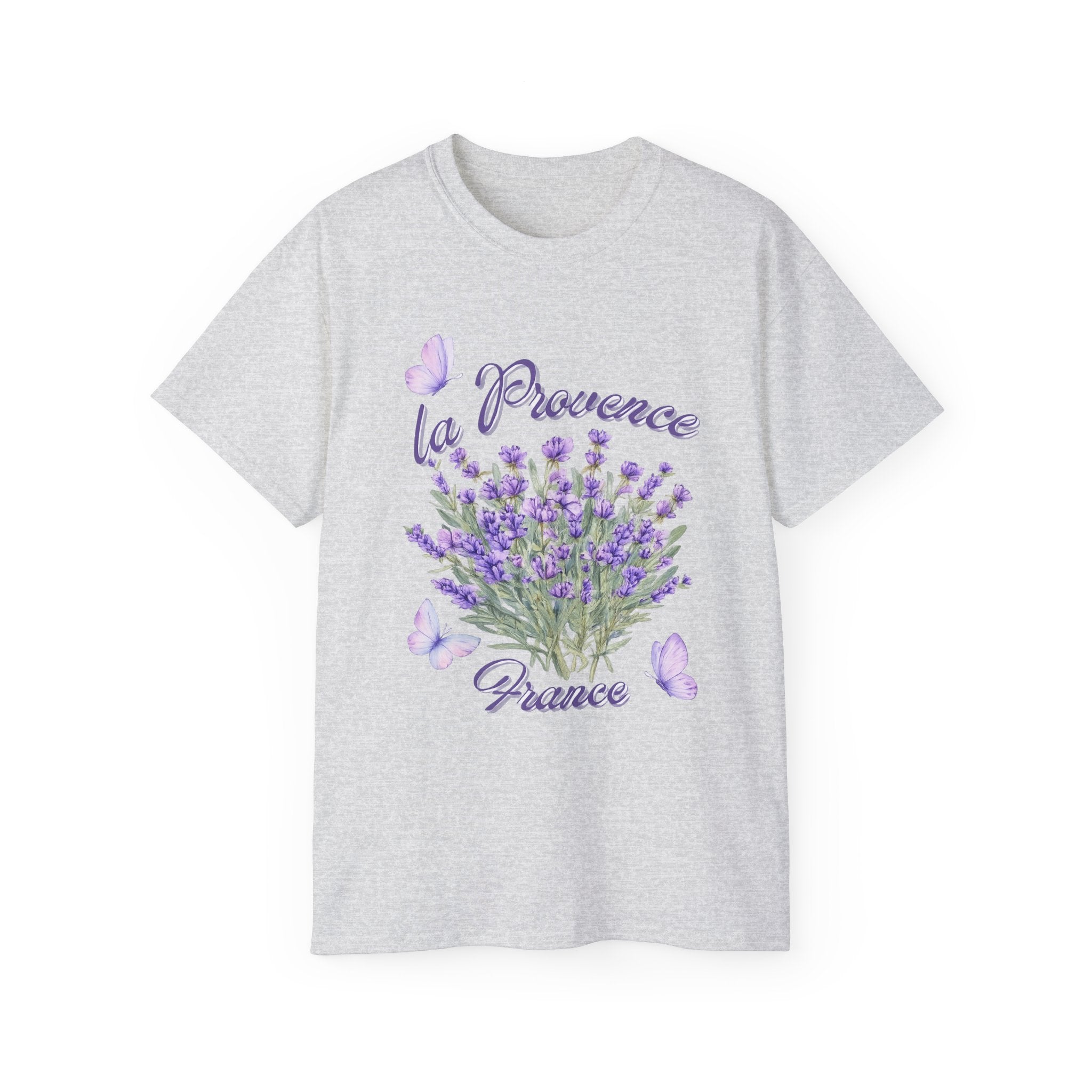 Lavender Bouquet Tee — "La Provence France" Floral T-Shirt