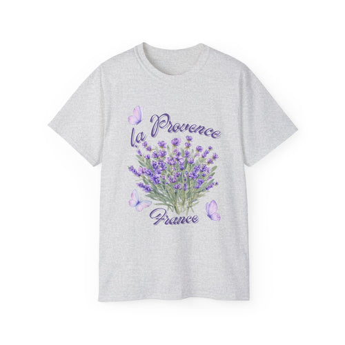Lavender Bouquet Tee — "La Provence France" Floral T-Shirt