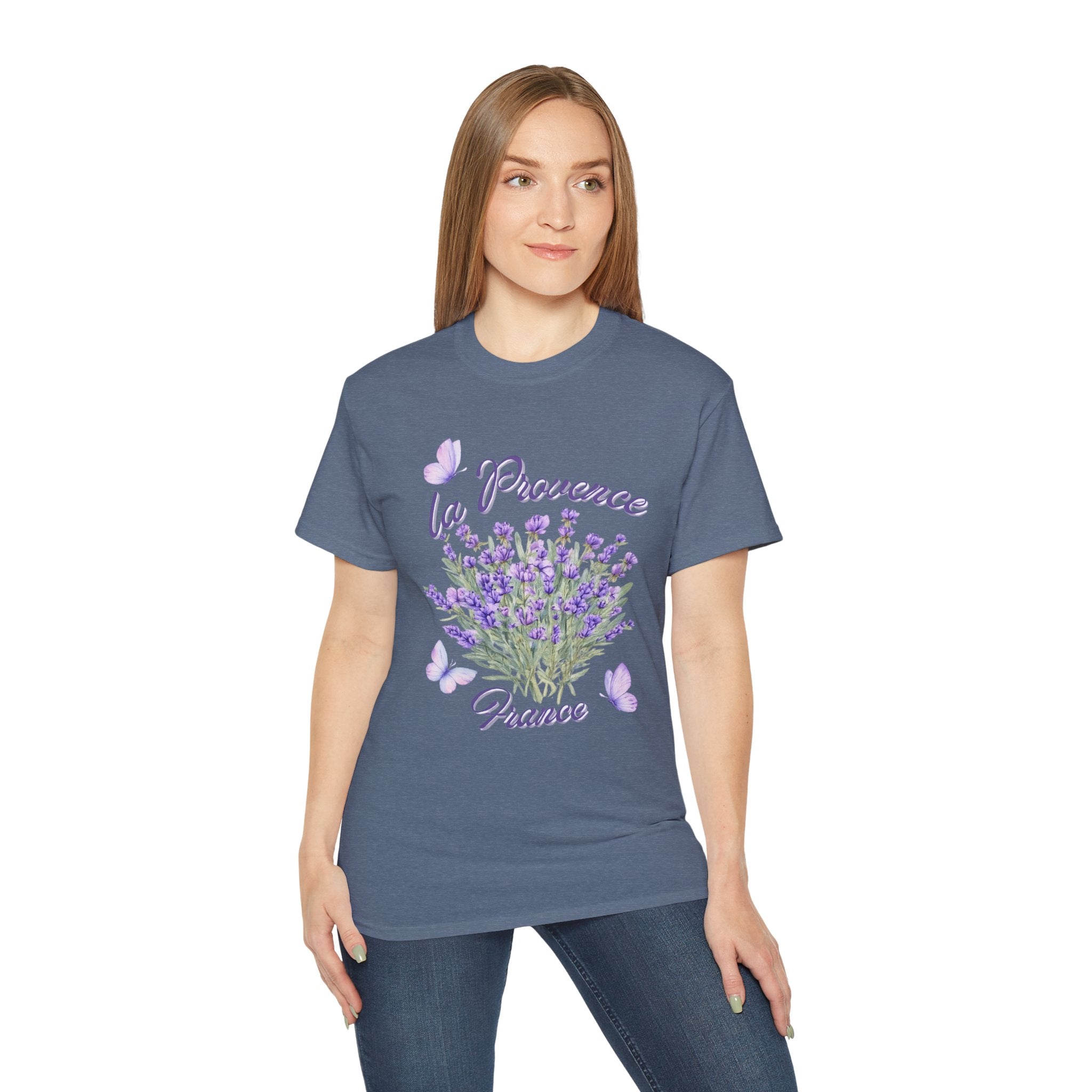 Lavender Bouquet Tee — "La Provence France" Floral T-Shirt