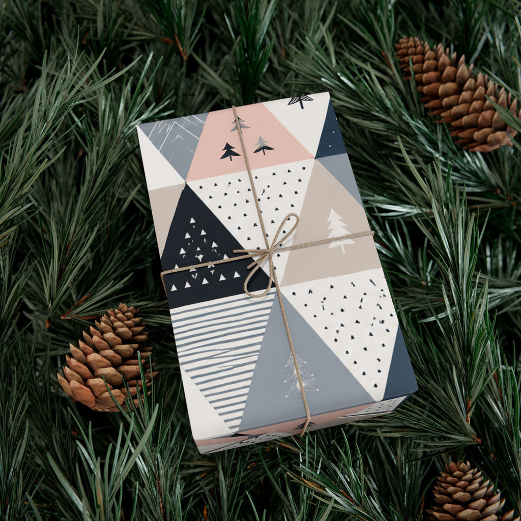 Gift Wrap Paper — Minimalist Scandinavian geometric pattern