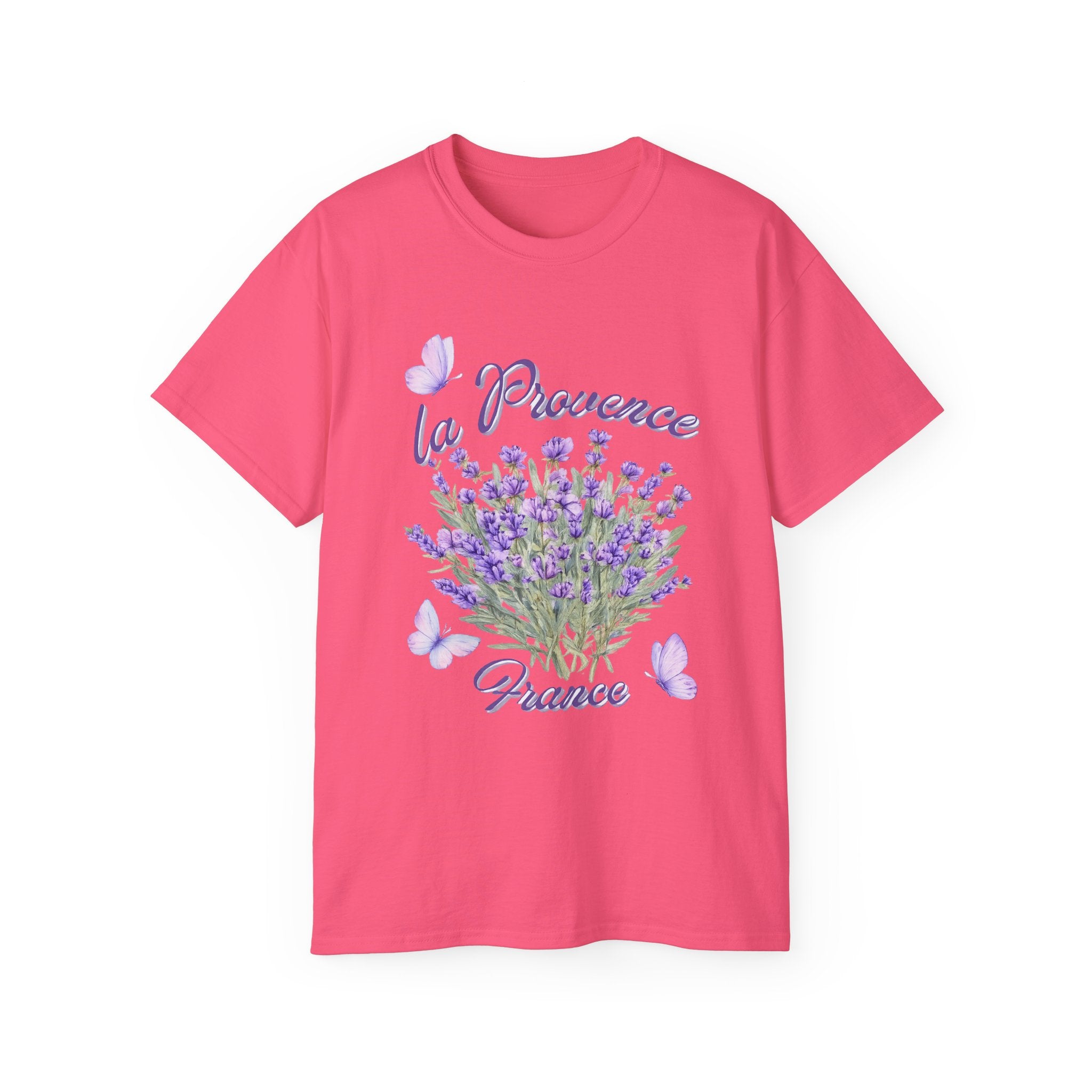 Lavender Bouquet Tee — "La Provence France" Floral T-Shirt