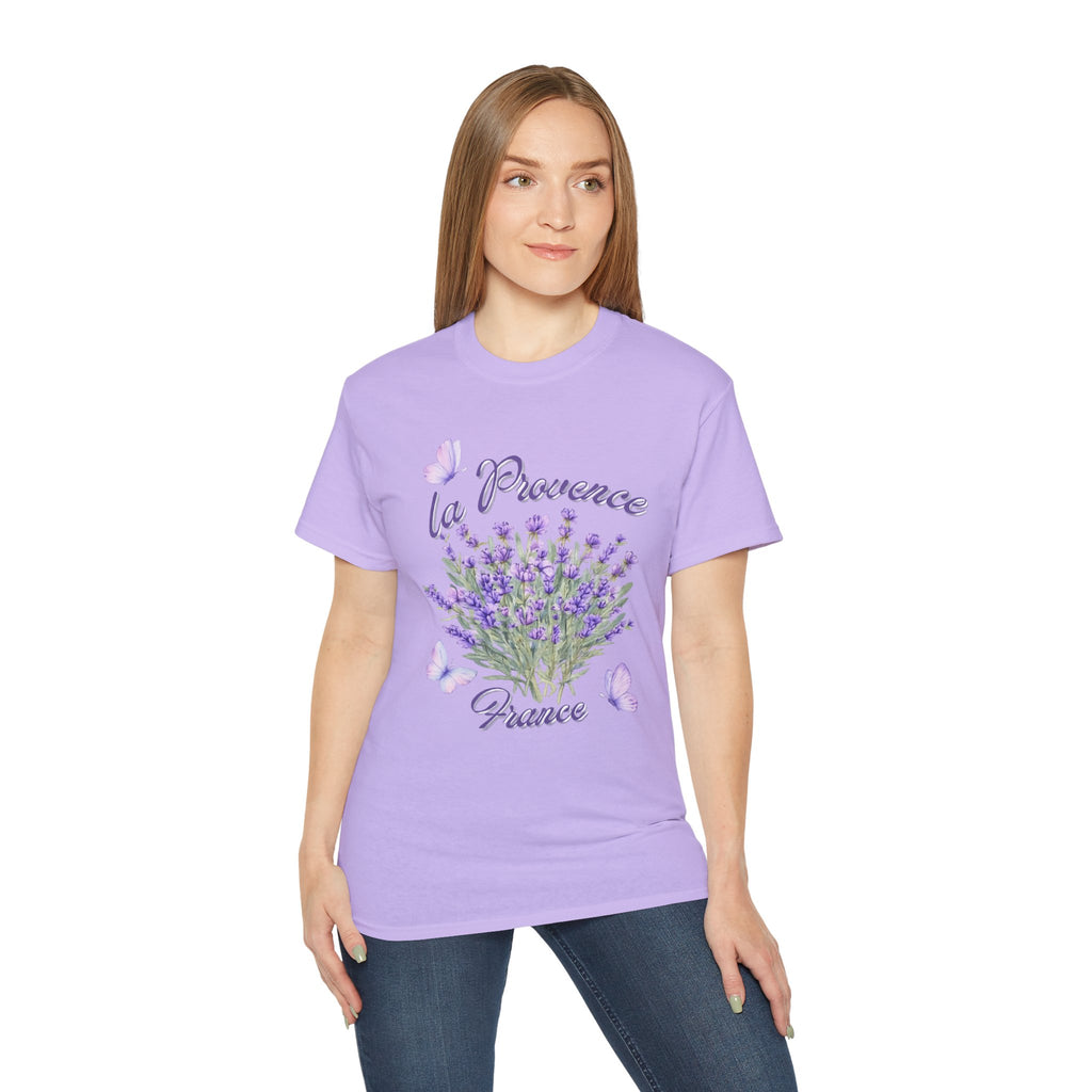 Lavender Bouquet Tee — "La Provence France" Floral T-Shirt