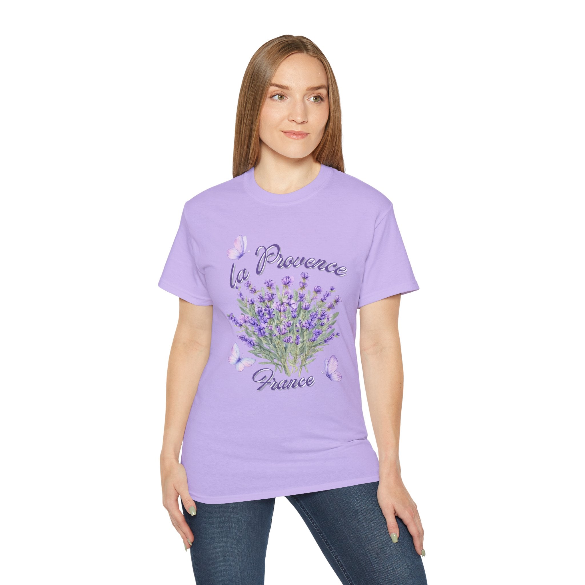 Lavender Bouquet Tee — "La Provence France" Floral T-Shirt