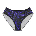 Women's Briefs — Futuristic zebra with neon glow
