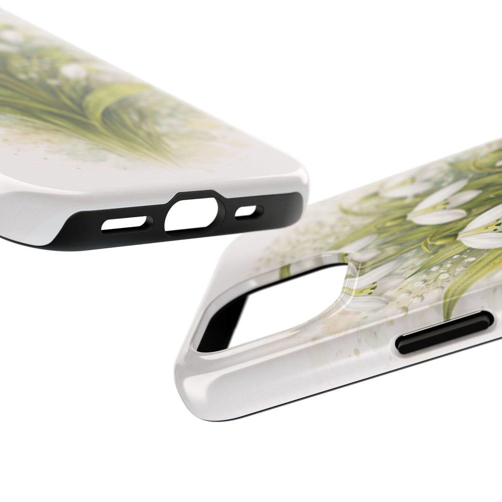 Snowdrop Morning Tough Phone Case — Gentle Snowdrops in Morning Light