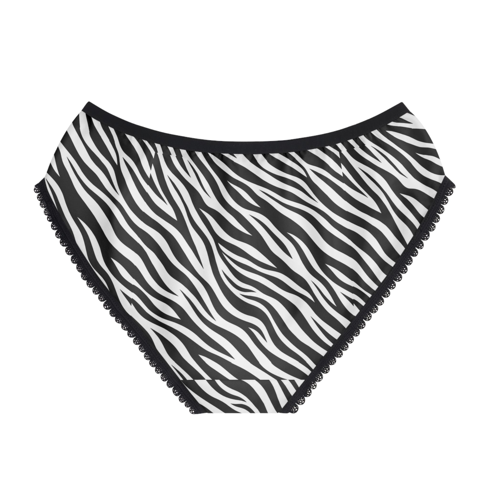 Women's Briefs — Zebra-stripe pattern