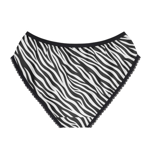 Women's Briefs — Zebra-stripe pattern