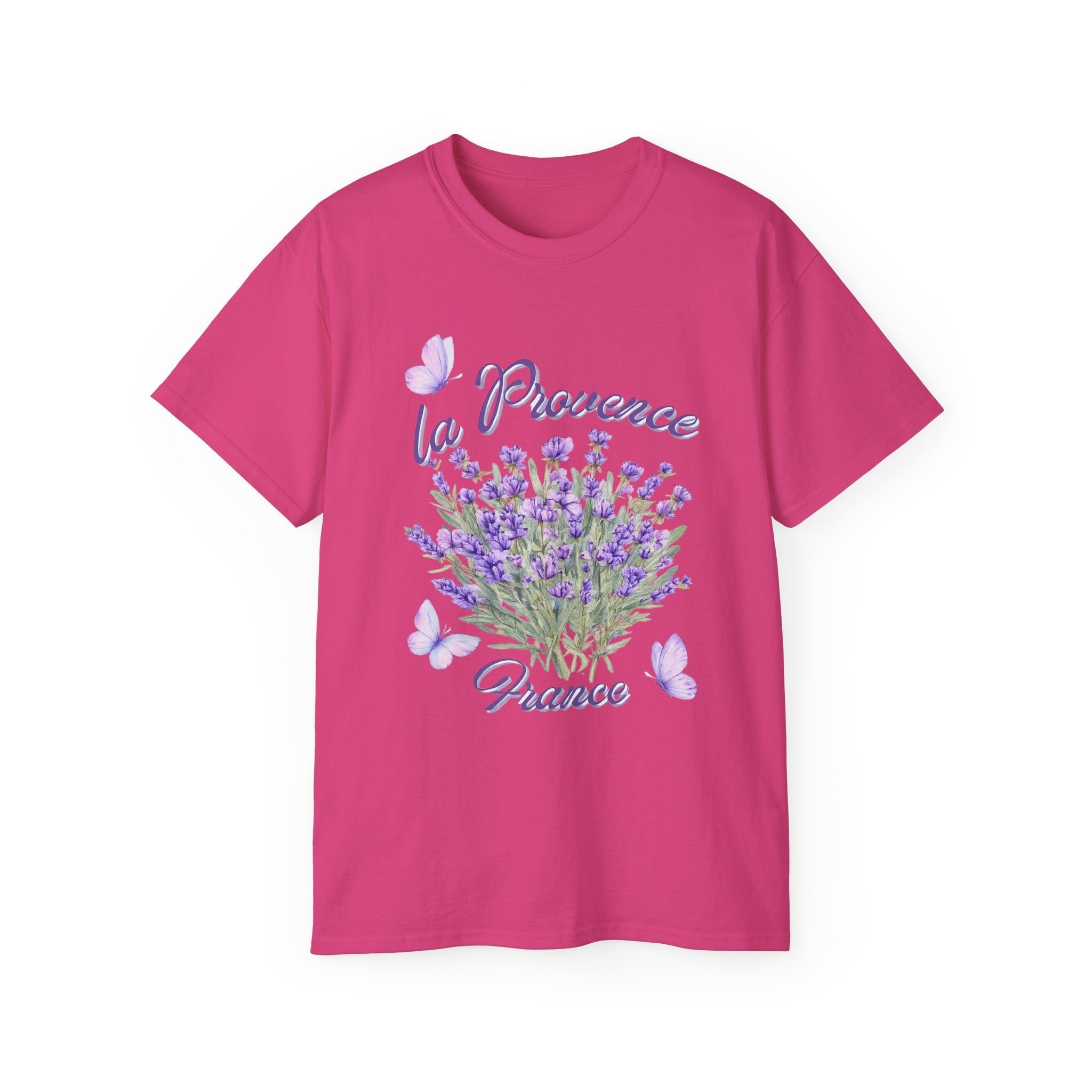 Lavender Bouquet Tee — "La Provence France" Floral T-Shirt