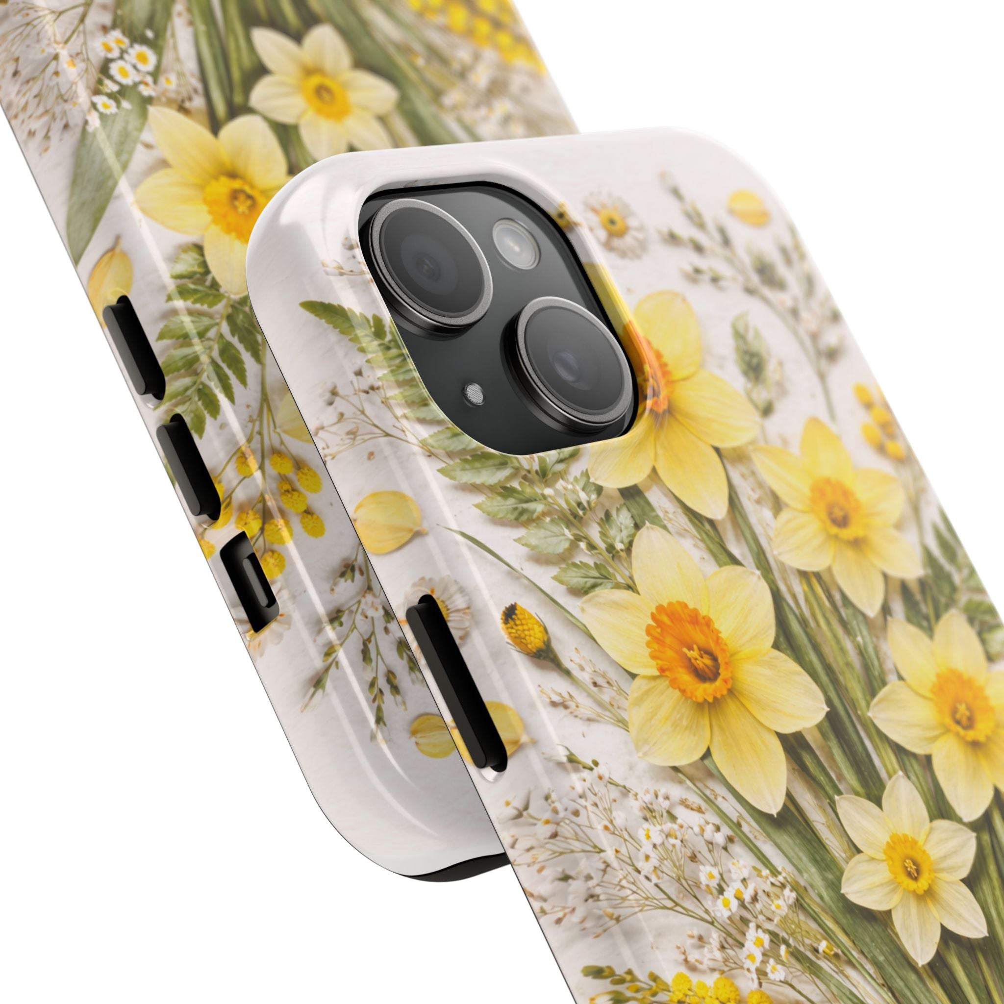 Daffodil Spring Floral Phone Case — Tough Protective Phone Case