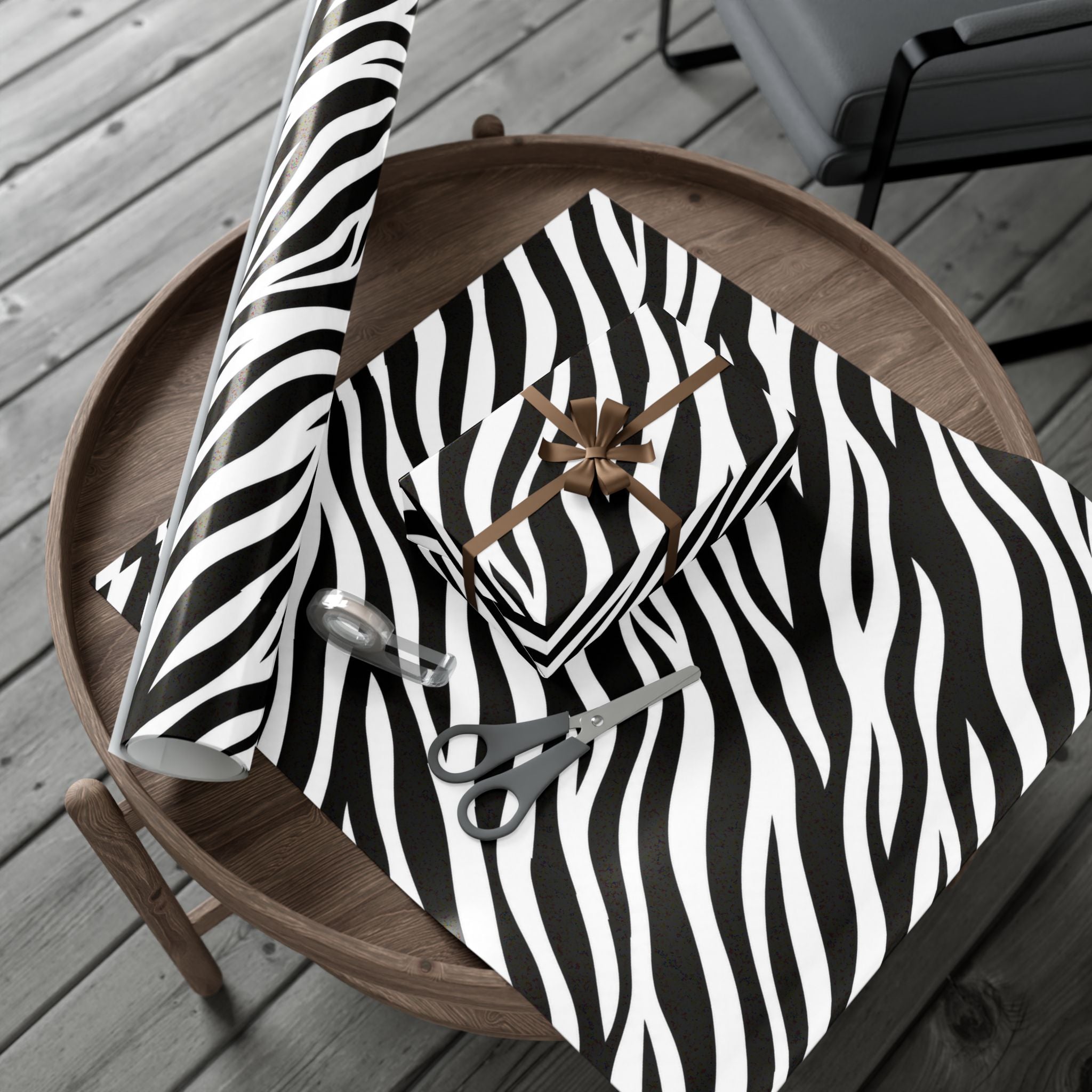 Gift Wrap Paper — Zebra-stripe pattern
