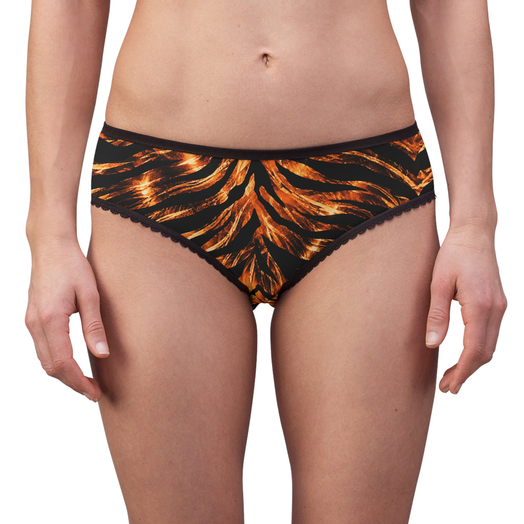Women's Briefs — Fiery tiger-stripe