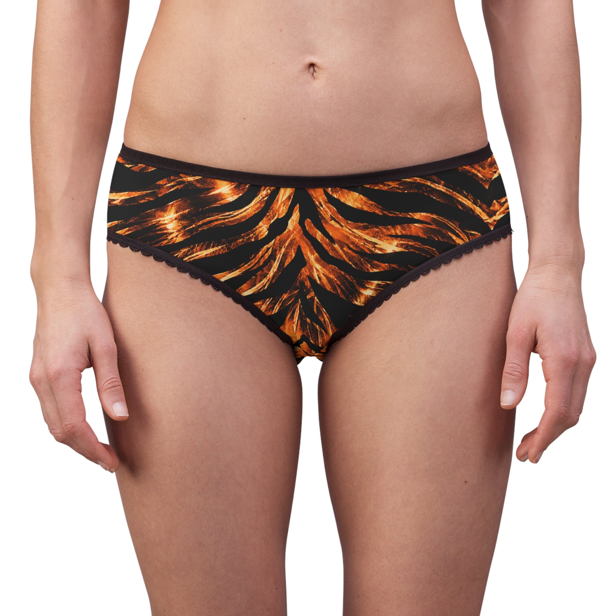 Women's Briefs — Fiery tiger-stripe