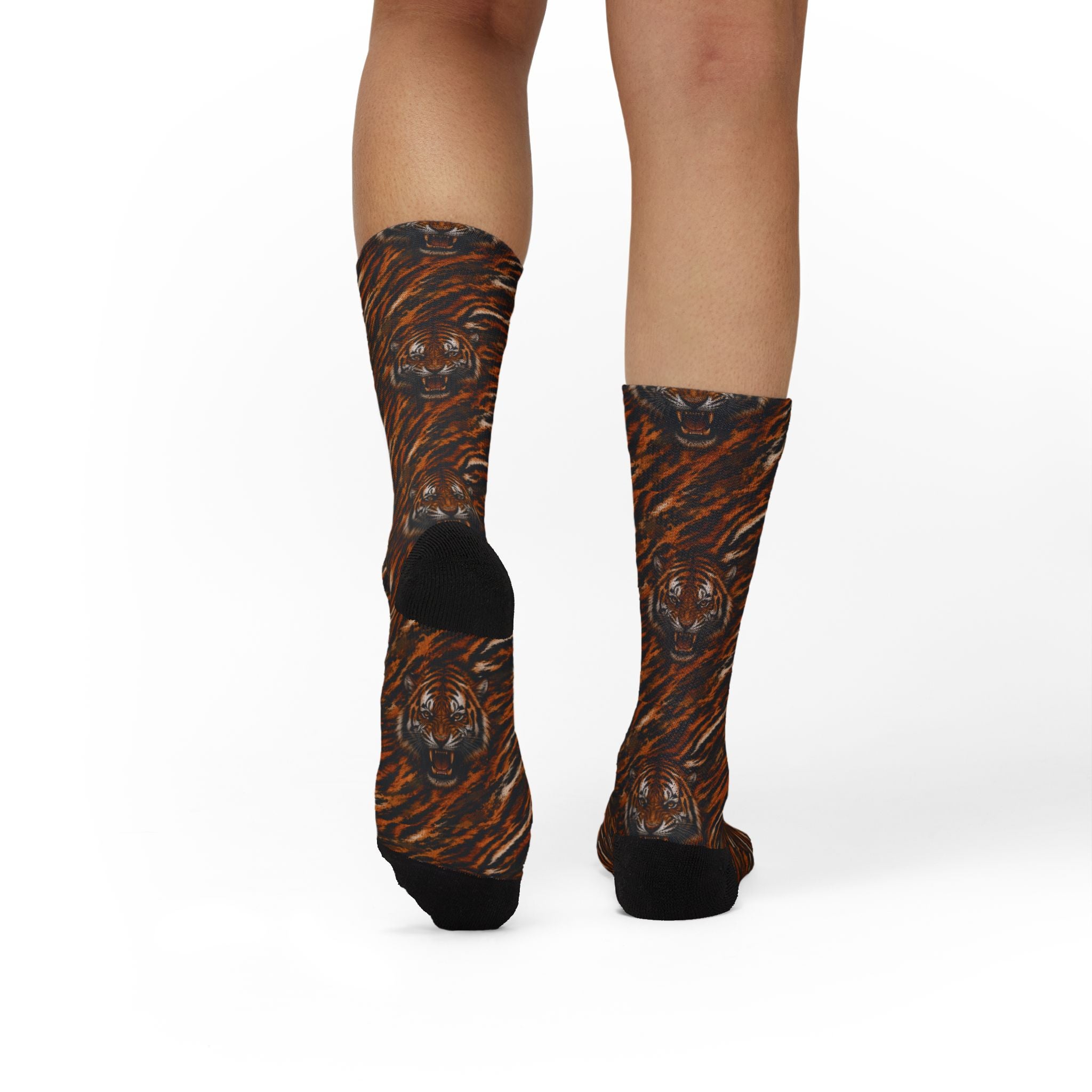 Sublimation Socks — Angry tiger in a chaotic camo