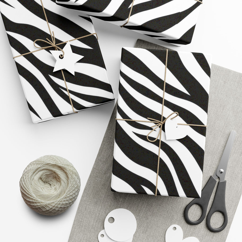 Gift Wrap Paper — Zebra-stripe pattern