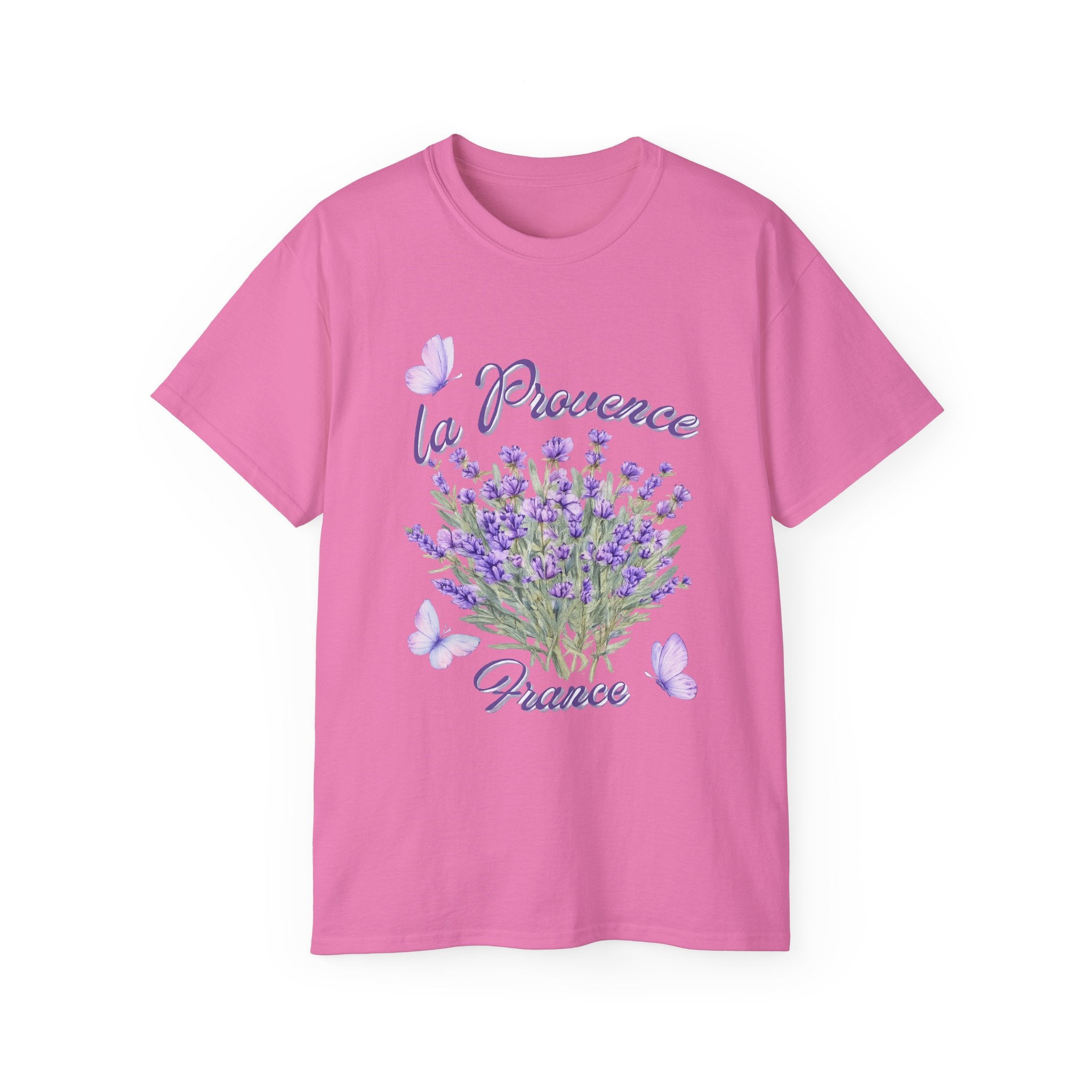 Lavender Bouquet Tee — "La Provence France" Floral T-Shirt