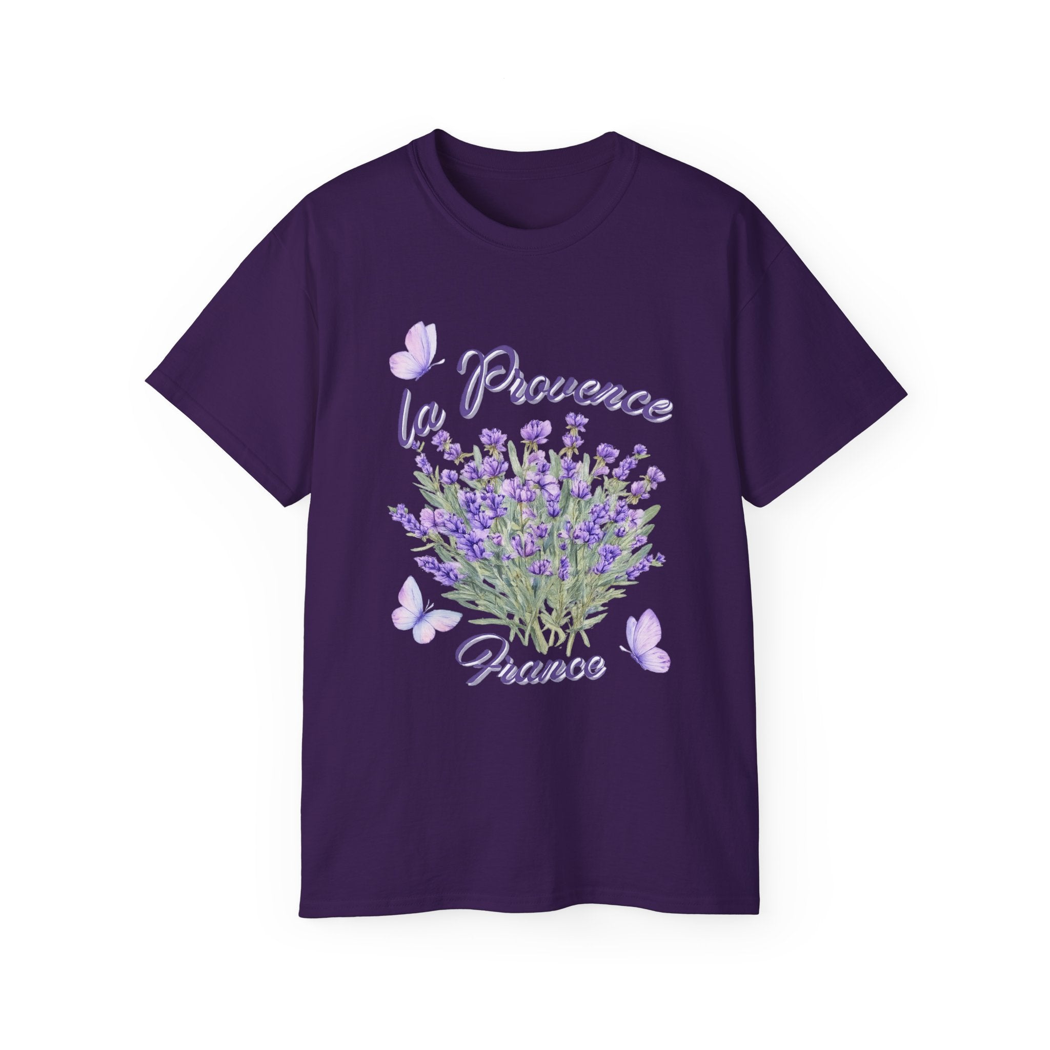 Lavender Bouquet Tee — "La Provence France" Floral T-Shirt