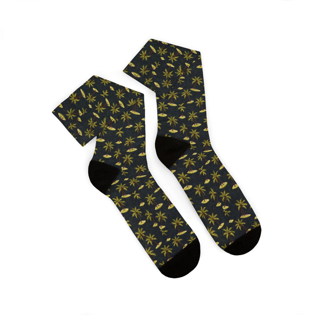 Sublimation Socks — Tropical palm islands