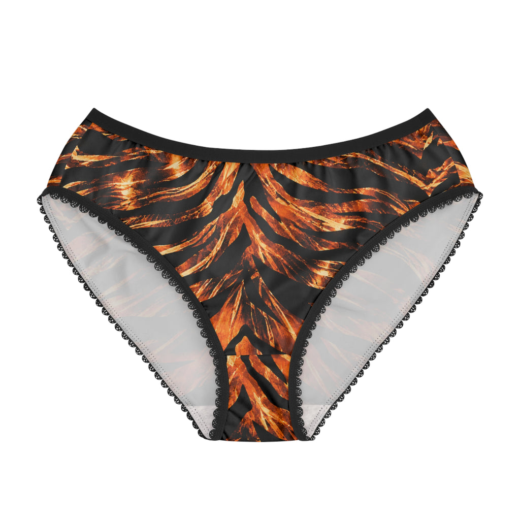 Women's Briefs — Fiery tiger-stripe