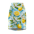 Lemon Watercolor Pencil Skirt — Floral Citrus Summer Print