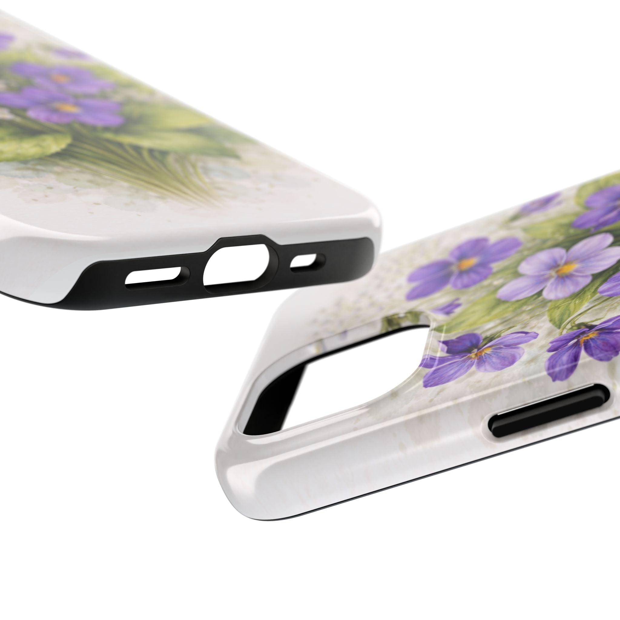 Vibrant Violet Floral Phone Case — Tough Protective Phone Case