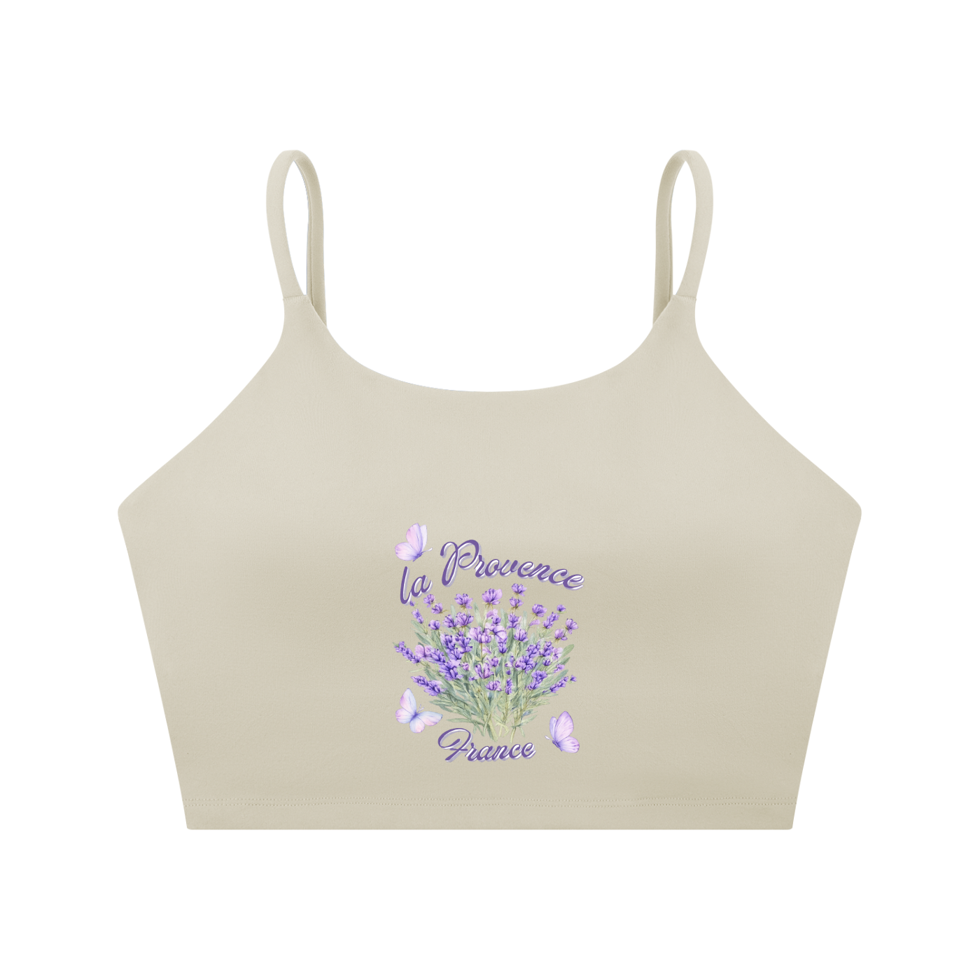 Spaghetti Strap Yoga Sports Bra - La Provence - France