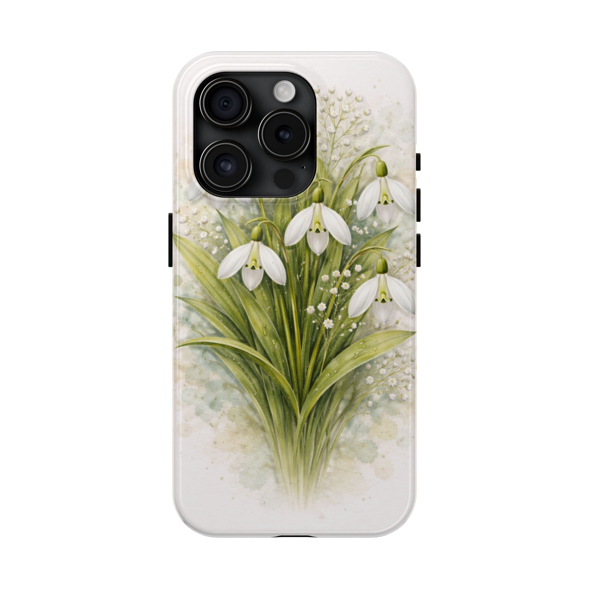 Snowdrop Morning Tough Phone Case — Gentle Snowdrops in Morning Light