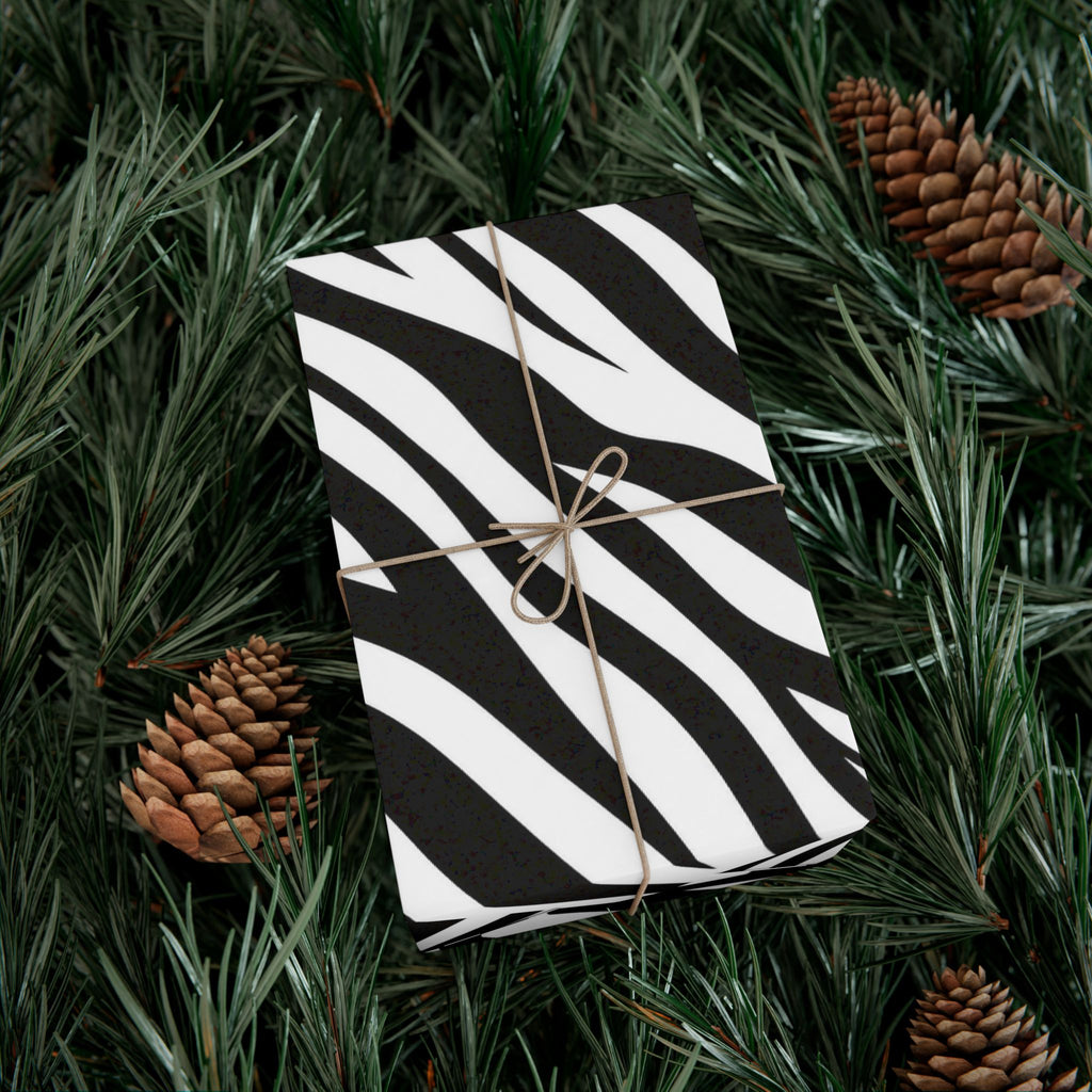 Gift Wrap Paper — Zebra-stripe pattern