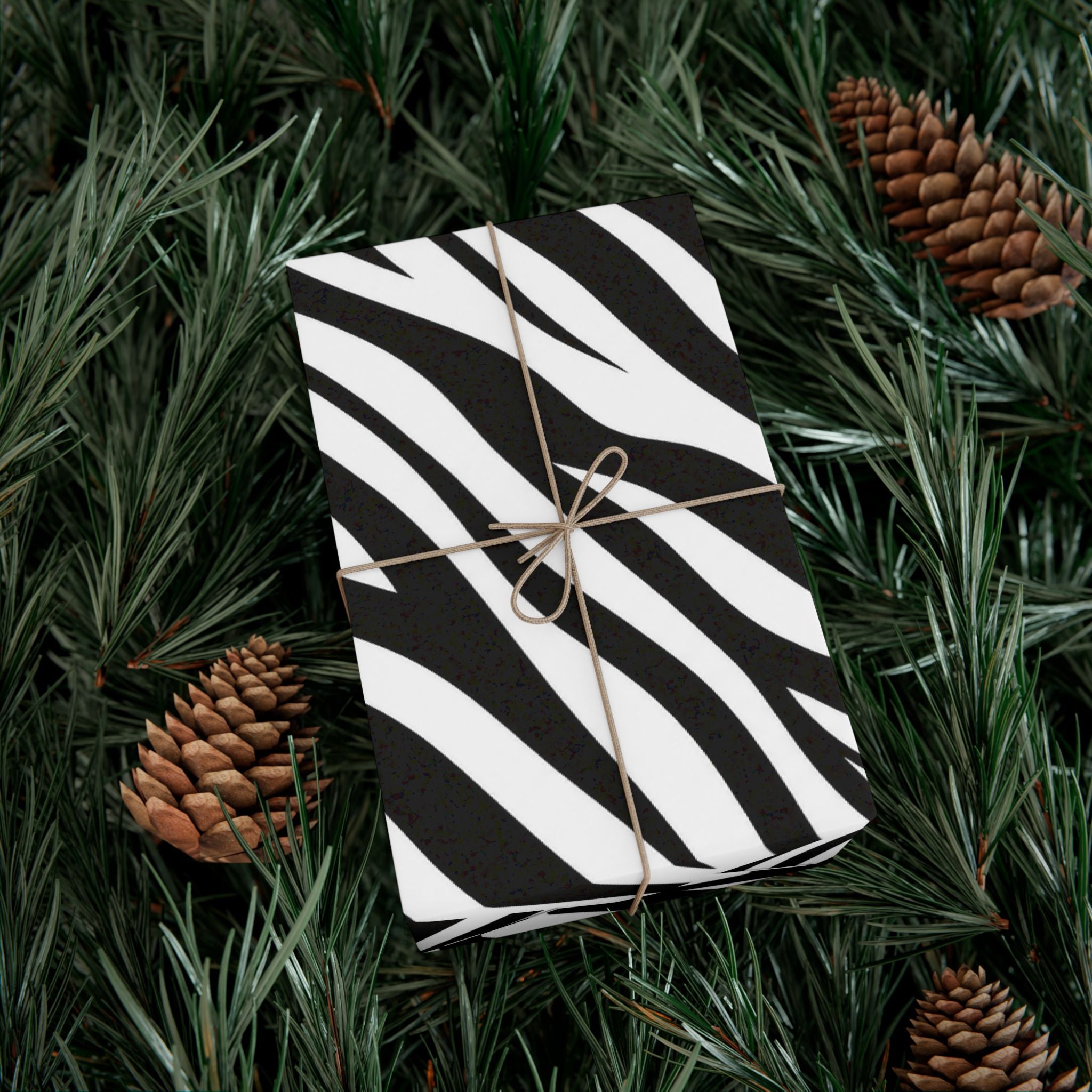 Gift Wrap Paper — Zebra-stripe pattern
