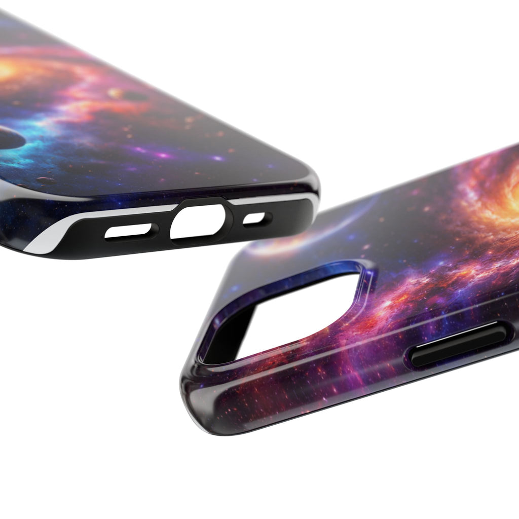 Cosmic Spiral Planet Phone Case — Space Galaxy Protective Case