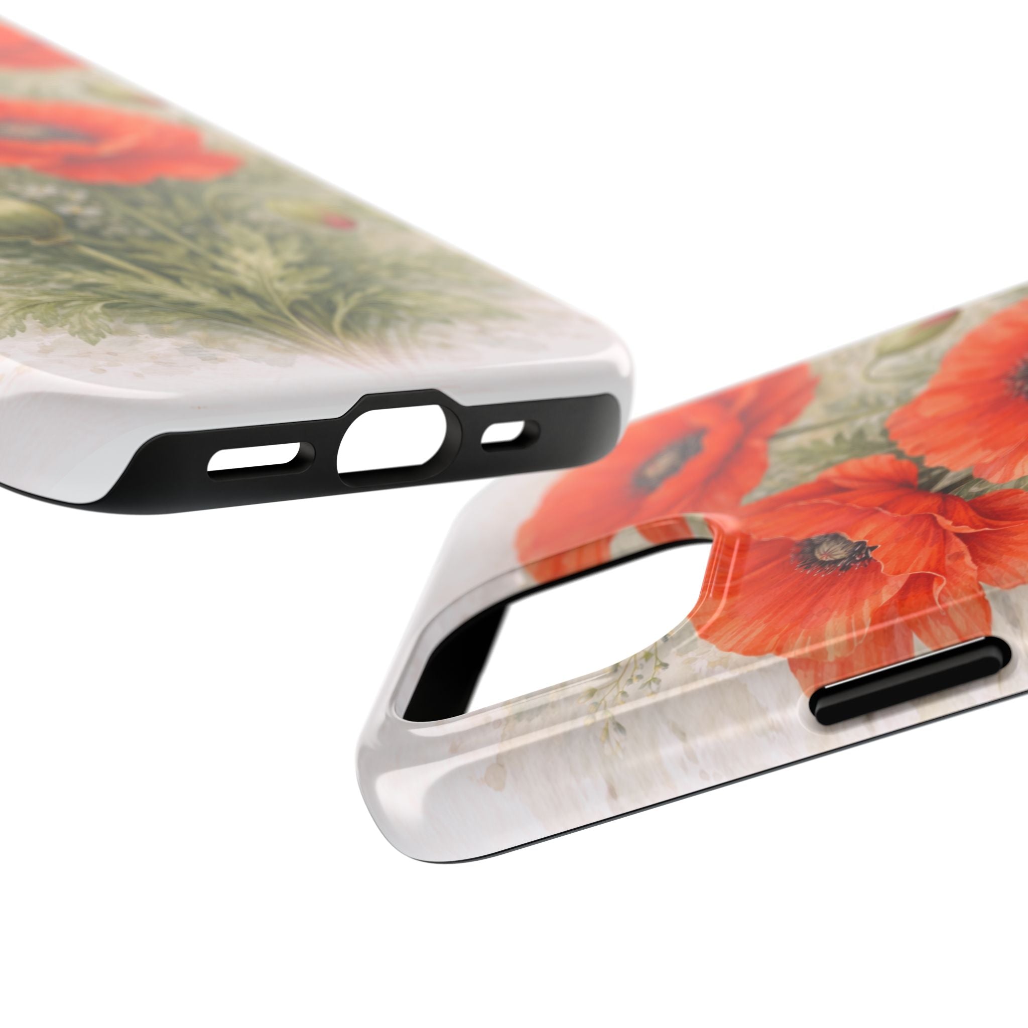 Vibrant red poppies in bloom Phone Case — Tough Protective Phone Case