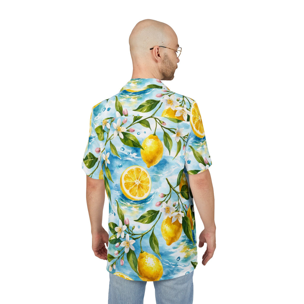 Lemon Blossom Hawaiian Shirt — Tropical Citrus Button-Down