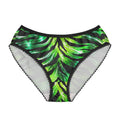 Women's Briefs — Glossy tropical zebra print design