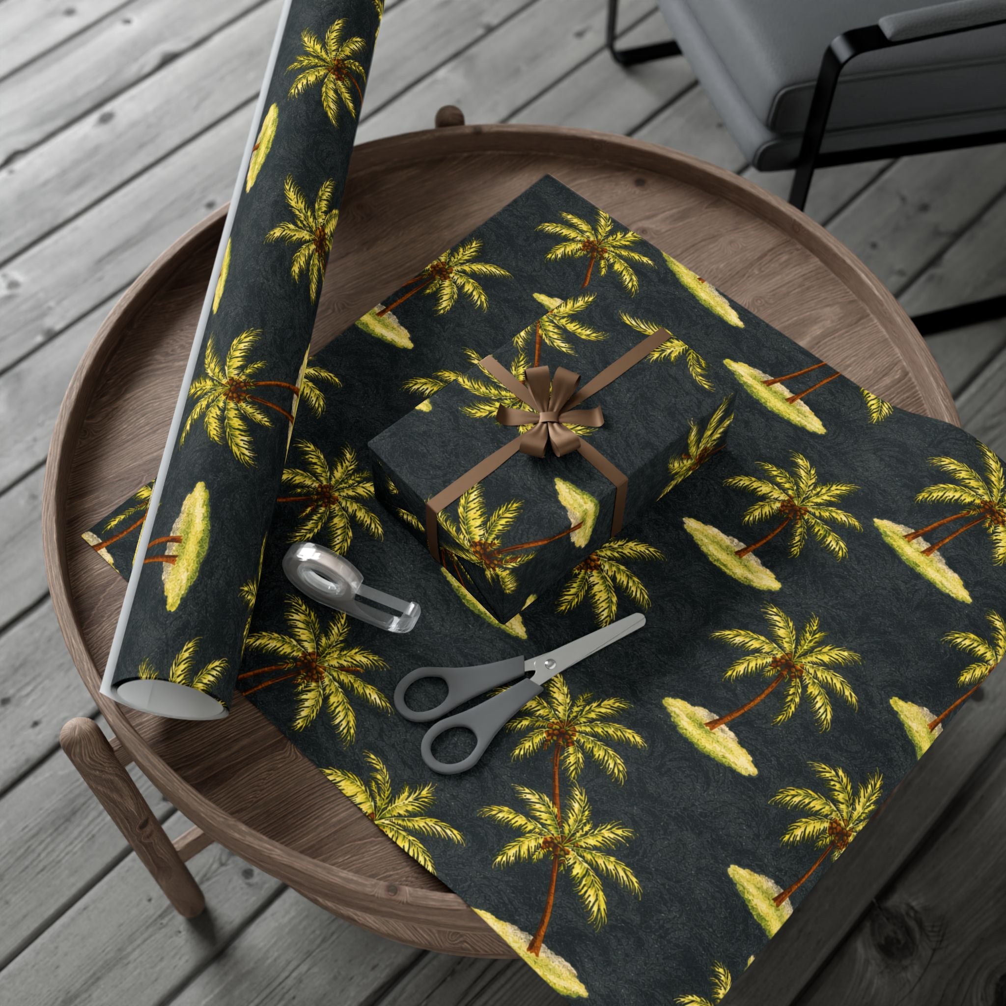 Gift Wrap Paper — Tropical palm islands
