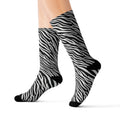 Sublimation Socks — Zebra-stripe pattern