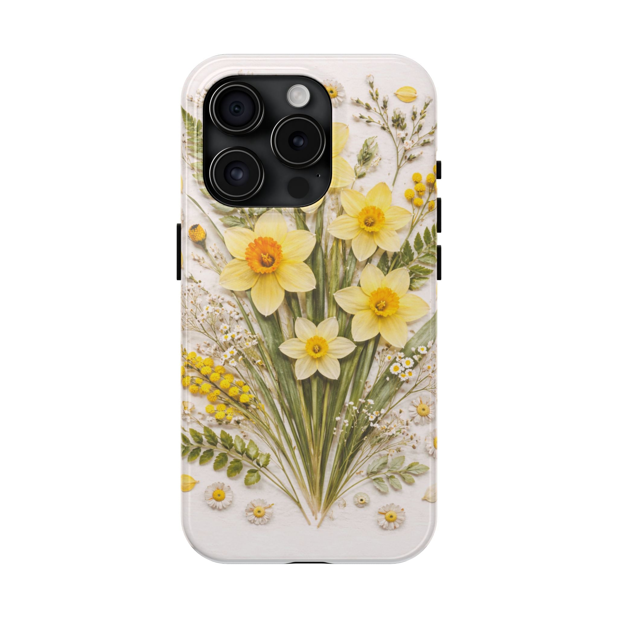 Daffodil Spring Floral Phone Case — Tough Protective Phone Case