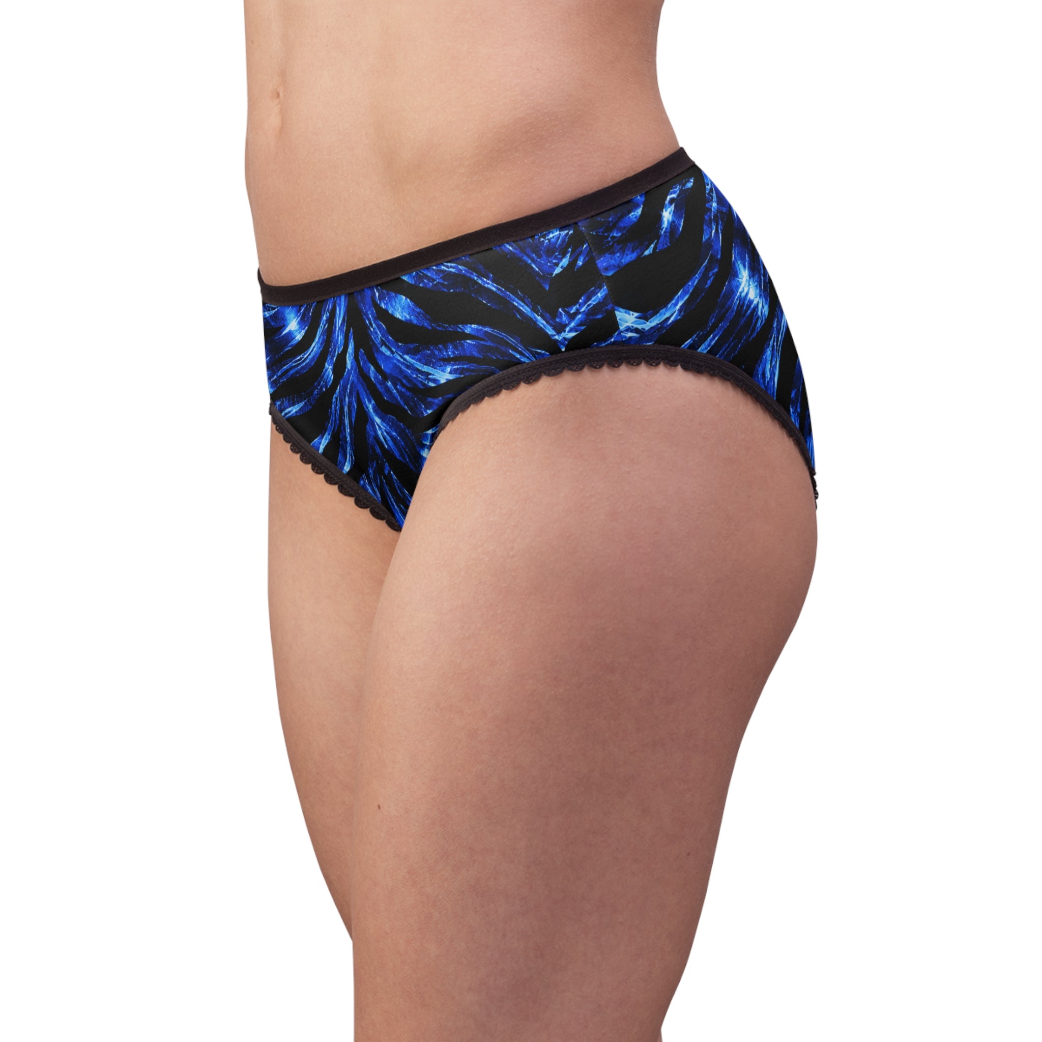 Women's Briefs — Electric zebra glow