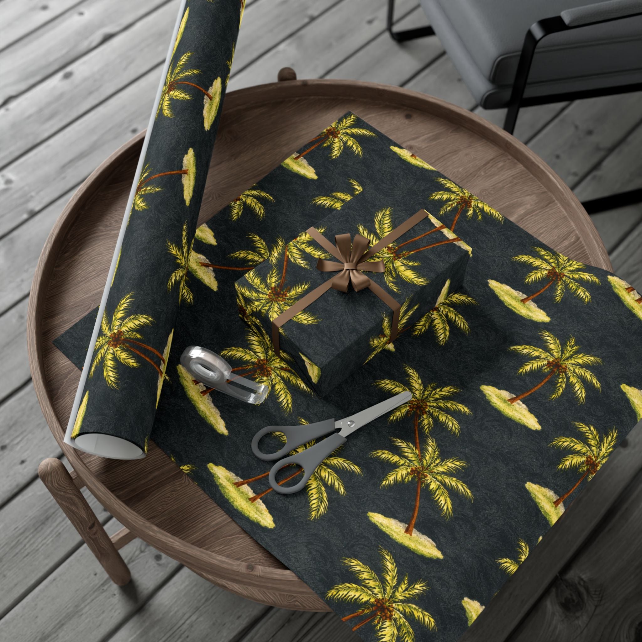 Gift Wrap Paper — Tropical palm islands