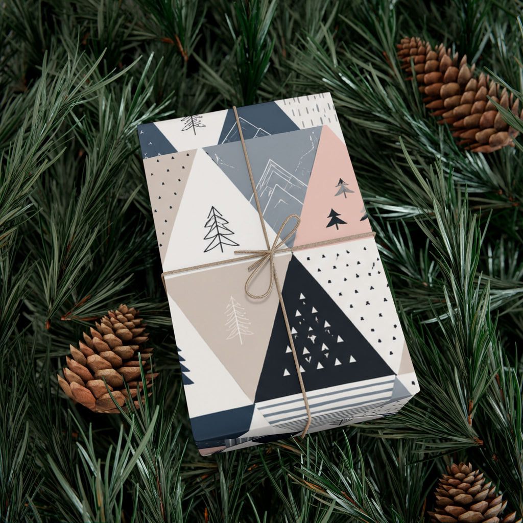 Gift Wrap Paper — Minimalist Scandinavian geometric pattern