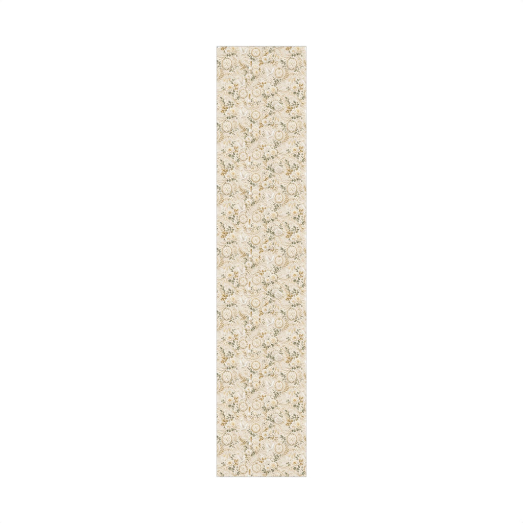 Gift Wrap Paper — Elegant wedding pattern with gold accents