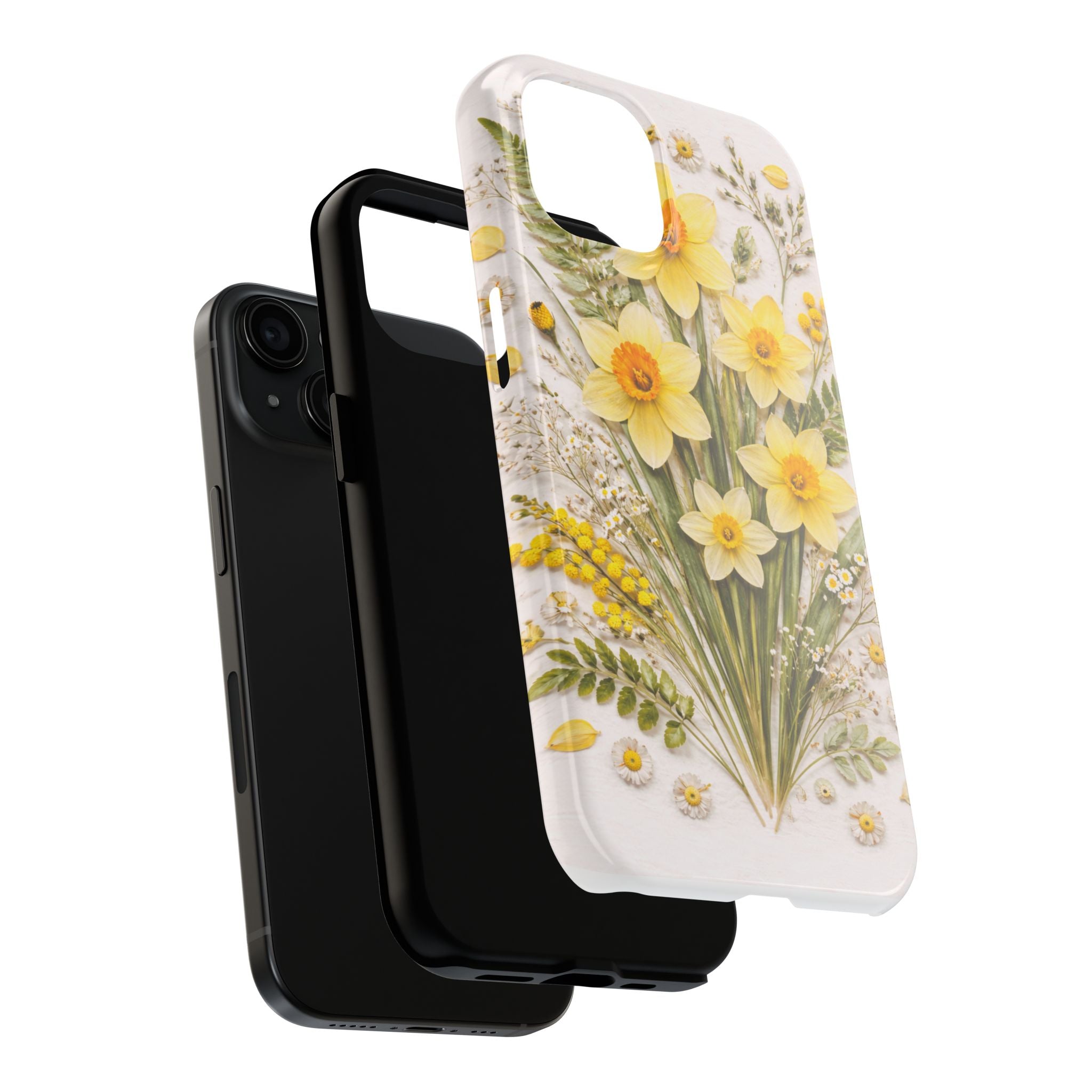 Daffodil Spring Floral Phone Case — Tough Protective Phone Case