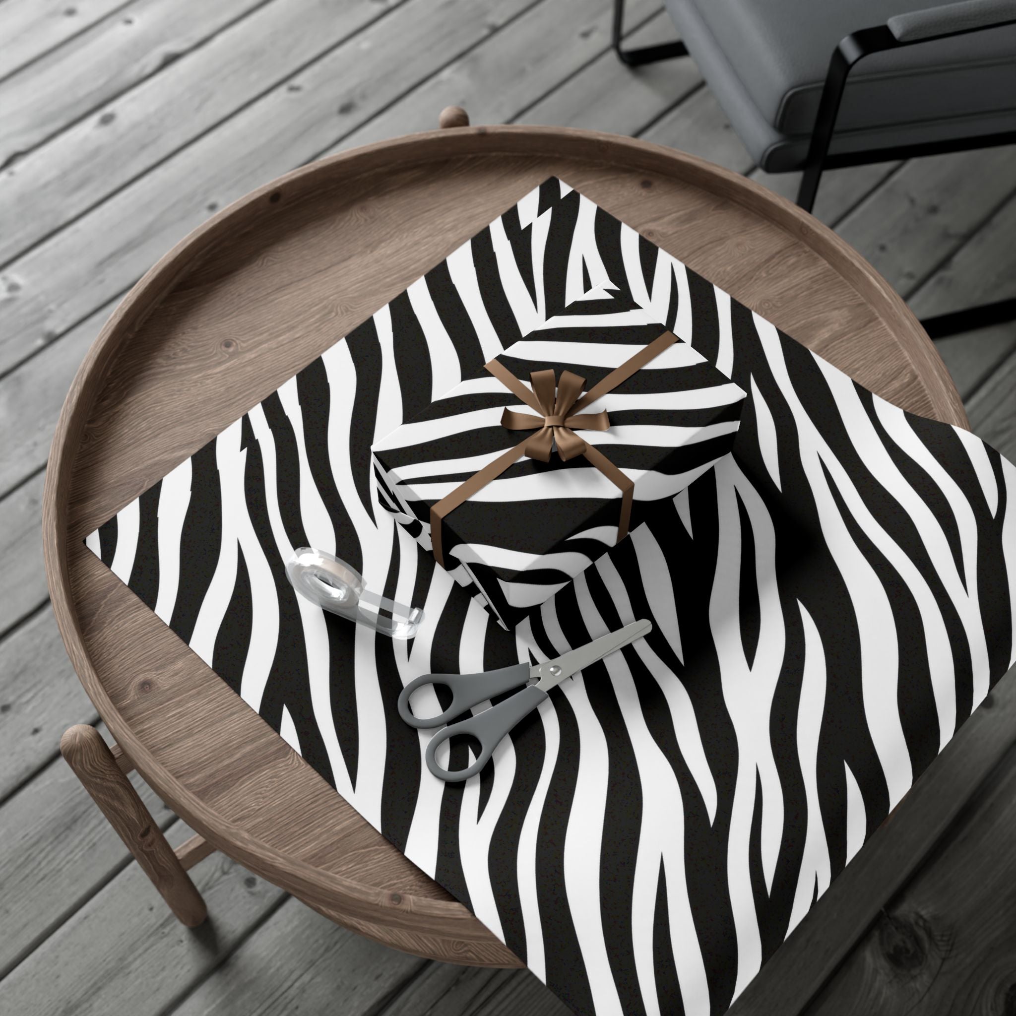 Gift Wrap Paper — Zebra-stripe pattern