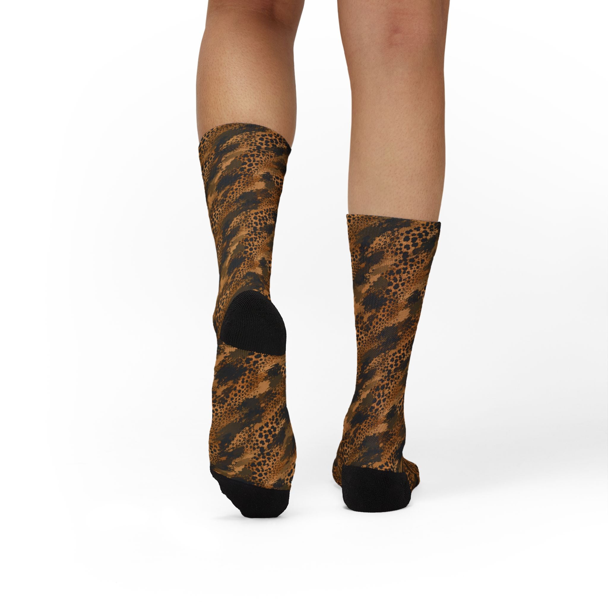 Sublimation Socks — Cheetah camouflage texture