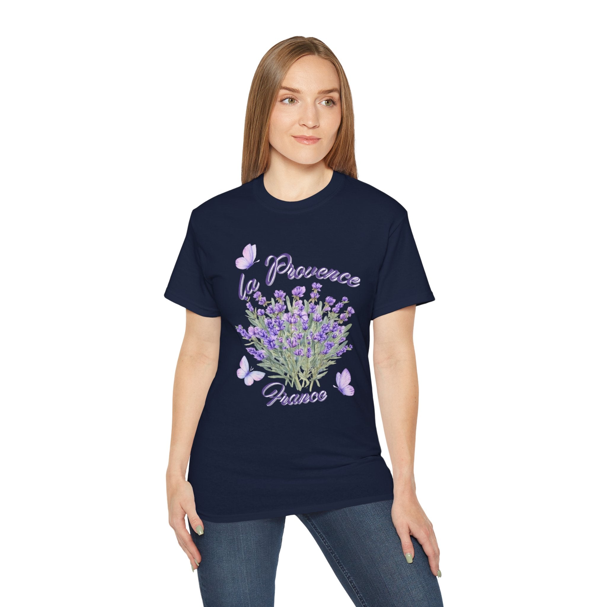 Lavender Bouquet Tee — "La Provence France" Floral T-Shirt